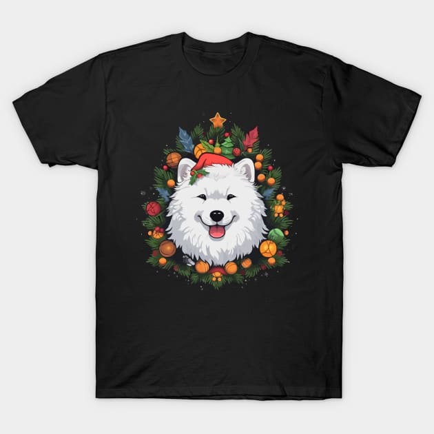 Samoyed Christmas T-Shirt by JH Mart